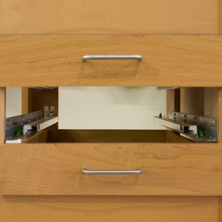 3300 Series Drawer Slide, 15 in., Undermount, Full Extension, Soft Close, PK 6 39.3300.15x6